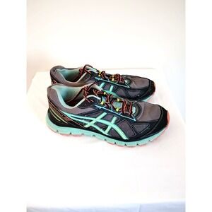 ASICS Gel‑Scram 2 Women’s Size 9 Trail Running Shoes Black Teal Orange Athletic